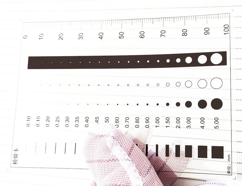 ORBITRANSIT Flaw SEC Size Estimation Chart Dirt Test Gauge for Dot and Line Defects Measuring (5) - Image 4